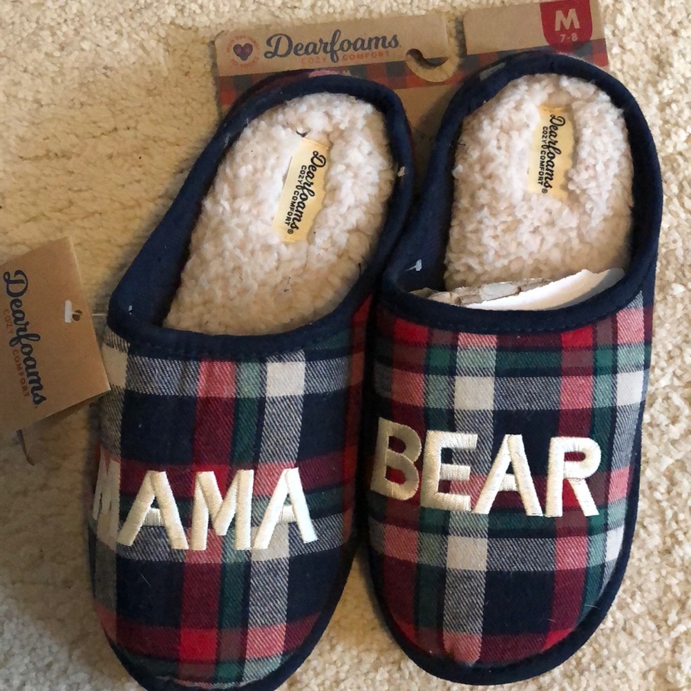 Mama bear slippers